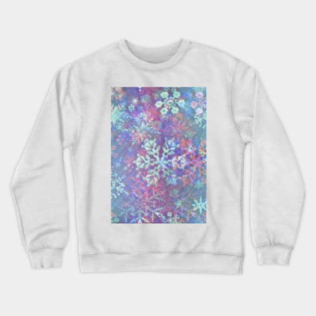 Prismatic Snowfall Crewneck Sweatshirt by RainbowStudios